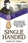 Military hero on cover of book with military medal